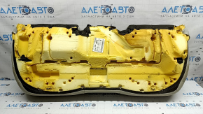 Подушка заднего ряда сидений Ford Fusion mk5 17-20 кожа серая, вставка кожа коричневая, перфорация, Platinum, под химчистку