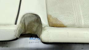 Подушка заднего ряда сидений Ford Fusion mk5 17-20 кожа серая, вставка кожа коричневая, перфорация, Platinum, под химчистку