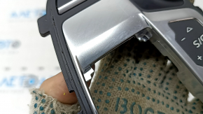 Capac schimbător Audi A5 F5 17-25, negru, zgârieturi, crestături pe crom