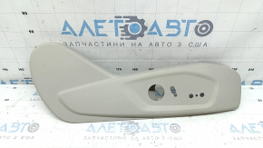 Накладка управления пассажирским сиденьем Ford Fusion mk5 17-20 серая, под чистку, царапины