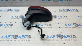 Ansamblu oglindă retrovizoare stânga pentru VW Tiguan 18-19, 6+2 pini, BSM, semnalizator, încălzit, roșu, ciobit, zgârieturi