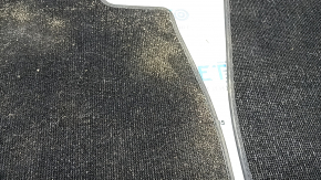 Set de 2 covorașe din material textil pentru partea din față a modelului Audi A5 F5 18-25 5D, negre, curățabile chimic, uzate pe partea șoferului