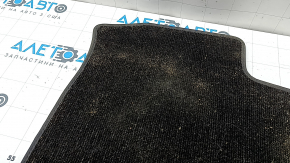 Set de 2 covorașe din material textil pentru partea din față a modelului Audi A5 F5 18-25 5D, negre, curățabile chimic, uzate pe partea șoferului