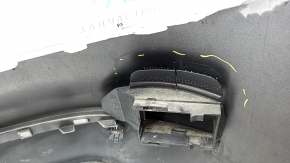 Bara spate nefinisată pentru Mercedes W213 E 17-20 cu senzori de parcare, fără mulaje, pachet AMG, argintiu, crăpături, zgârieturi, elemente de fixare rupte, element de fixare BSM desprins