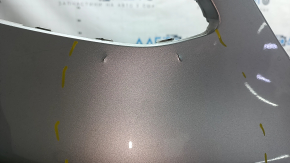 Bara spate nefinisată pentru Mercedes W213 E 17-20 cu senzori de parcare, fără mulaje, pachet AMG, argintiu, crăpături, zgârieturi, elemente de fixare rupte, element de fixare BSM desprins