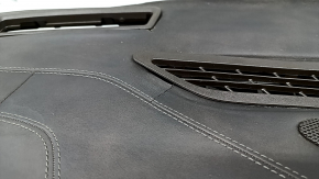 Торпедо передняя панель с AIRBAG Ford Fusion mk5 17-20 коричневая с бежевым под start-stop, под проекцию, стянулась кожа, надрыв, сломано крепление