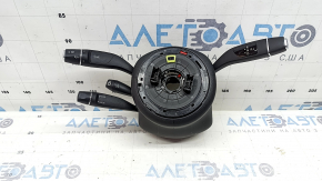 Ansamblu comutator coloană direcție Mercedes W213 E17-19 cu volan încălzit, fără cameră, ornamente negre