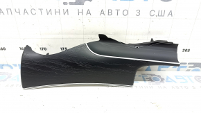 Ornamente laterale stânga pentru Mercedes W213 E 17-23 fără proiecție, lemn texturat negru, cu iluminare din spate