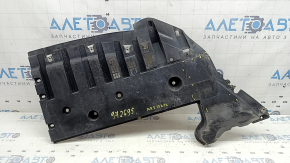 Защита переднего бампера Ford Fusion mk5 17-20 левая, потерта, надломы, нет фрагмента