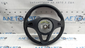 Volan fără sistem de direcție Mercedes W213 E 300/400/43 17-18 cu padele încălzite, piele neagră, uzat