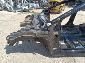 Caroserie plug-in pentru panoul lateral stânga față Ford Fusion mk5 13-20, neagră, cu suport pentru port de încărcare