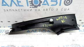 Ornamente prag interior spate stânga pentru Mercedes W213 E 17-23, negru, zgârieturi