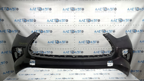 Bara față, nefinisată, Toyota Highlander 20-26, fără senzori de parcare, grafit, zgârieturi, ruptură, fragment lipsă, suport rupt, găuri nefabricate