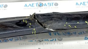 Prag stânga pentru Audi A5 F5 20-25 5D, negru, îndoit, suport rupt, rupt, zgârieturi