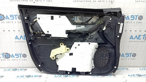 Panou ușă dreapta față negru pentru Subaru Forester 25-26 cu inserție din material textil gri, cotieră din cauciuc gri