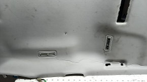 Tapițerie plafon gri Toyota Highlander 20-22 cu trapă, cu guri de aerisire, zgârieturi, cute, necesită curățare chimică, se decojește