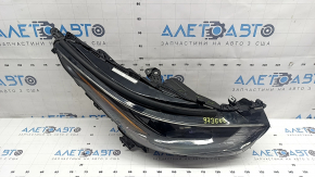 Фара передняя правая Toyota Highlander 21-26 LED+LED DRL темная, под полировку, царапины