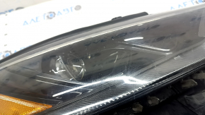 Фара передняя правая Toyota Highlander 21-26 LED+LED DRL темная, под полировку, царапины