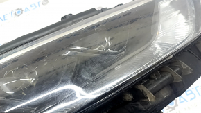 Фара передняя правая Toyota Highlander 21-26 LED+LED DRL темная, под полировку, царапины