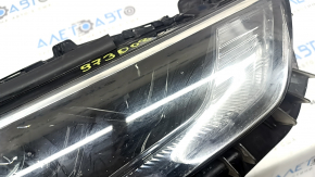 Фара передняя правая Toyota Highlander 21-26 LED+LED DRL темная, под полировку, царапины