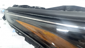 Фара передняя правая Toyota Highlander 21-26 LED+LED DRL темная, под полировку, царапины