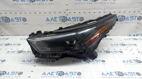 Far stânga față LED+LED DRL pentru Toyota Highlander 21-26, închis, pentru inundare, uzat
