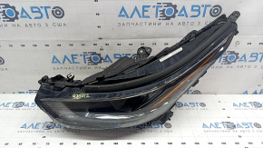 Far stânga față LED+LED DRL pentru Toyota Highlander 21-26, închis, pentru inundare, uzat