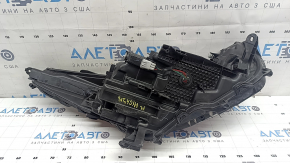Far stânga față LED+LED DRL pentru Toyota Highlander 21-26, închis, pentru inundare, uzat