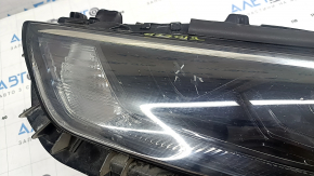 Far stânga față LED+LED DRL pentru Toyota Highlander 21-26, închis, pentru inundare, uzat