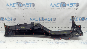 Ornamente bord inferioare pentru Toyota Highlander 20-22, piele neagră, pentru ecran de 8", lovituri, zgârieturi