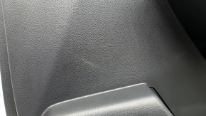 Panou ornamental ușă, față dreapta, Toyota Highlander 20-26, piele neagră, XLE, XSE, inserție neagră, cotiera din piele neagră, zgârieturi