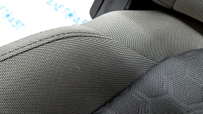 Пассажирское сидение Subaru Forester 25-26 без Airbag, ткань темно-серая + светло-серая, синяя строчка, механика, под чистку
