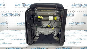Пассажирское сидение Subaru Forester 25-26 без Airbag, ткань темно-серая + светло-серая, синяя строчка, механика, под чистку