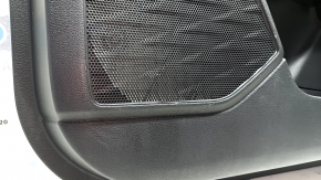 Обшивка двери карточка передняя правая Lexus UX200 UX250h 19-26 черная, подлокотник черная кожа, с ручкой, царапины