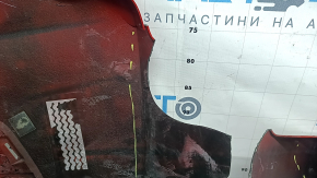 Бампер задний голый Lexus UX200 UX250h 19-24 красный, под парктроники, царапины, трещины, сломан, после ремонта, треснуты крепления, отсутствуют крепления