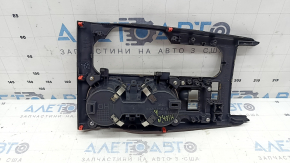 Ornamente consolă centrală Toyota Highlander 20-22 cu suporturi pentru pahare, negru, zgârieturi