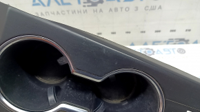 Ornamente consolă centrală Toyota Highlander 20-22 cu suporturi pentru pahare, negru, zgârieturi