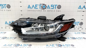 Фара передняя левая Mitsubishi Outlander 16-22 галоген, рест, оранжевый отражатель