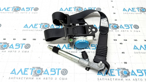 Centură de siguranță șofer cu tensionator și acționare pentru Mazda CX-5 21-25, neagră cu fixare gri