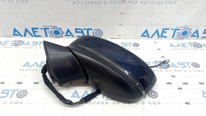 Зеркало боковое левое в сборе Mazda CX-5 17-25 6 пинов, BSM, подогрев, поворотник, синее