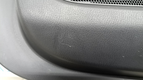 Panou ușă dreapta față Mazda CX-5 17-23 negru cu inserție din piele neagră, cotieră din piele neagră, ornament gri, cu mâner, zgârieturi