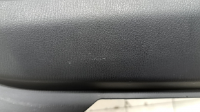 Panou ușă dreapta față Mazda CX-5 17-23 negru cu inserție din piele neagră, cotieră din piele neagră, ornament gri, cu mâner, zgârieturi