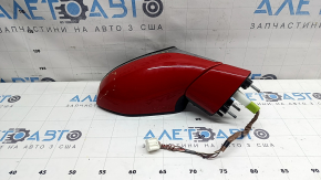 Ansamblu oglindă retrovizoare dreapta pentru Lexus UX200 UX250h 19-24V, 7 pini, semnalizator, fără memorie, cu BSM, roșu și negru, uzat, ciobit pe crom