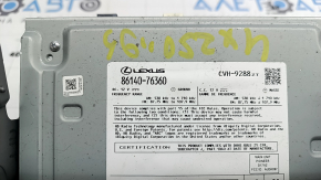 Radio cu casetofon Lexus UX200 UX250h 19- fără navigație