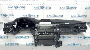 Торпедо передняя панель с AIRBAG Mazda CX-5 17-25 черная, с дефлекторами