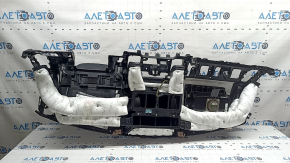 Торпедо передняя панель с AIRBAG Kia Sorento 21-24 HEV, PHEV кожа черная