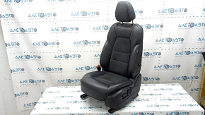Водительское сидение Mazda CX-5 19-23 с airbag, электрическое, кожа черная комбинированная с алькантарой, серая строчка, подогрев, под чистку, примято, царапины на накладке