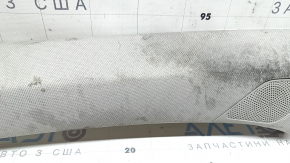 Накладка передней стойки верхняя левая Kia Sorento 21-26 HEV серая под пищалку, под химчистку, царапины