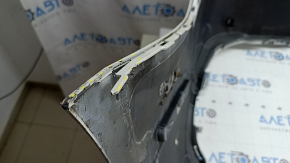 Bara spate Lincoln MKZ 17-20, partea superioară goală, pentru 4 senzori de parcare, albă, vopsită, îndoită, elemente de fixare rupte, zgârieturi