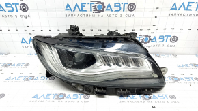 Ansamblu far dreapta față pentru Lincoln MKZ 2017-2019, nivel 7, LED, tip 2, ciobit, necesită lustruire, zgârieturi
